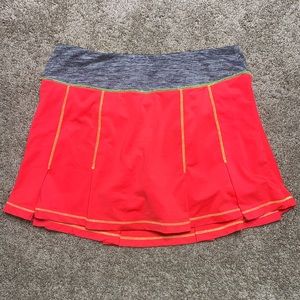 FILA Neon Orange Tennis Skort Skirt Size S